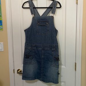 Vintage Denim skirt overalls
